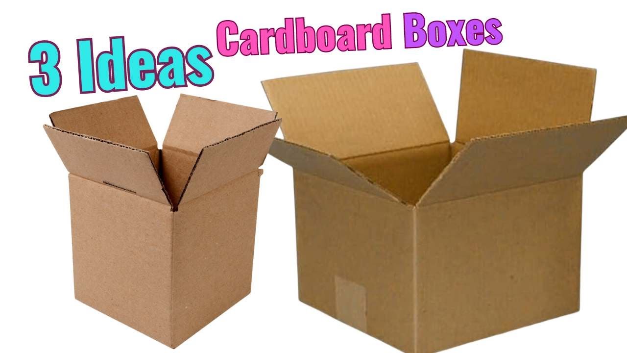 See why I save money and have fun crafting with these 3 simple cardboard box projects