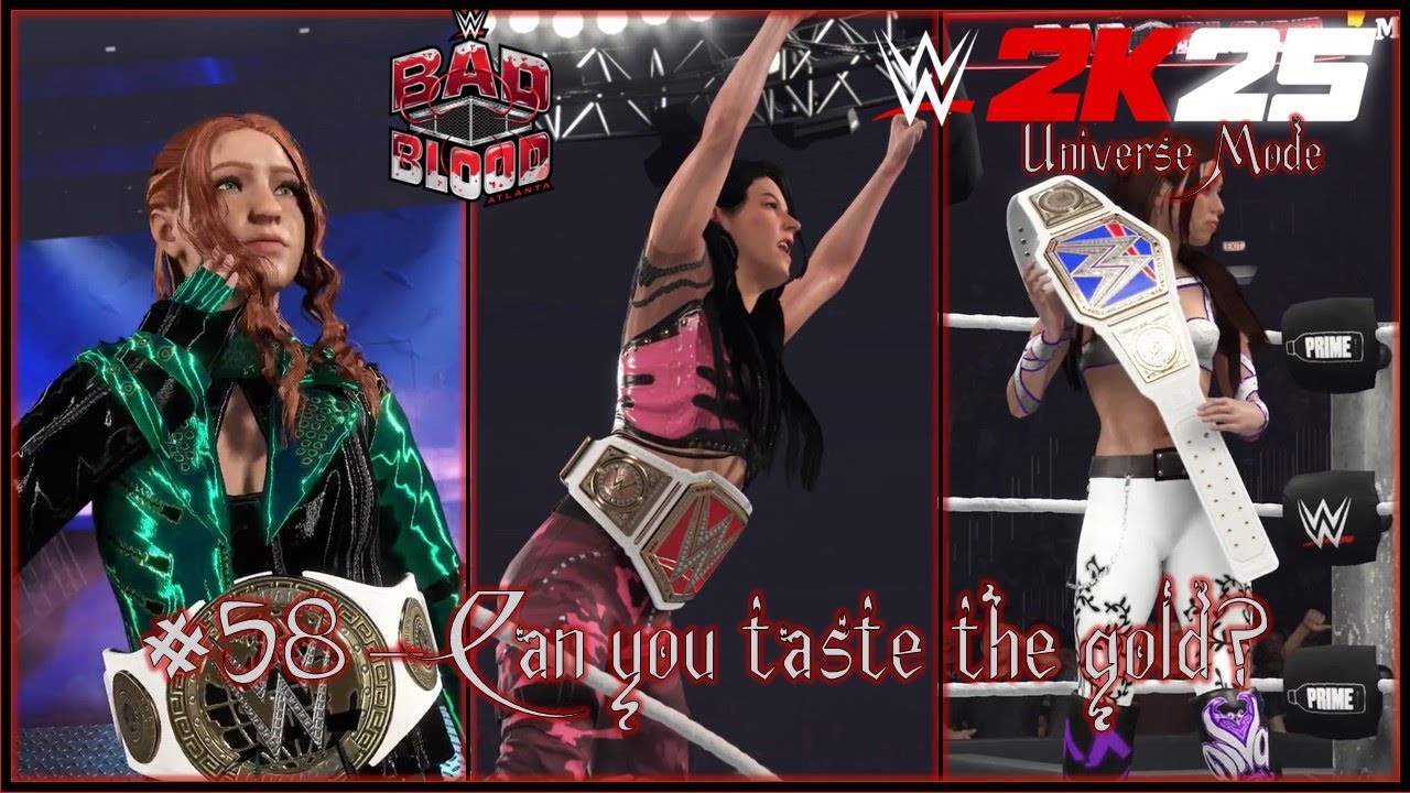WWE 2K25 - CAW's Universe Mode : Episode 58 - Can you taste the gold? [Championship Matches]