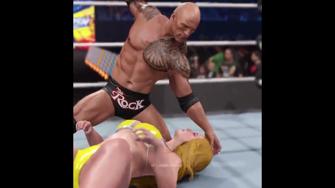 Rock Disrespecting and fighting Nikki Bella in WWE raw 2k25 #16 #RondaRousey #fypシ゚ #wwe  