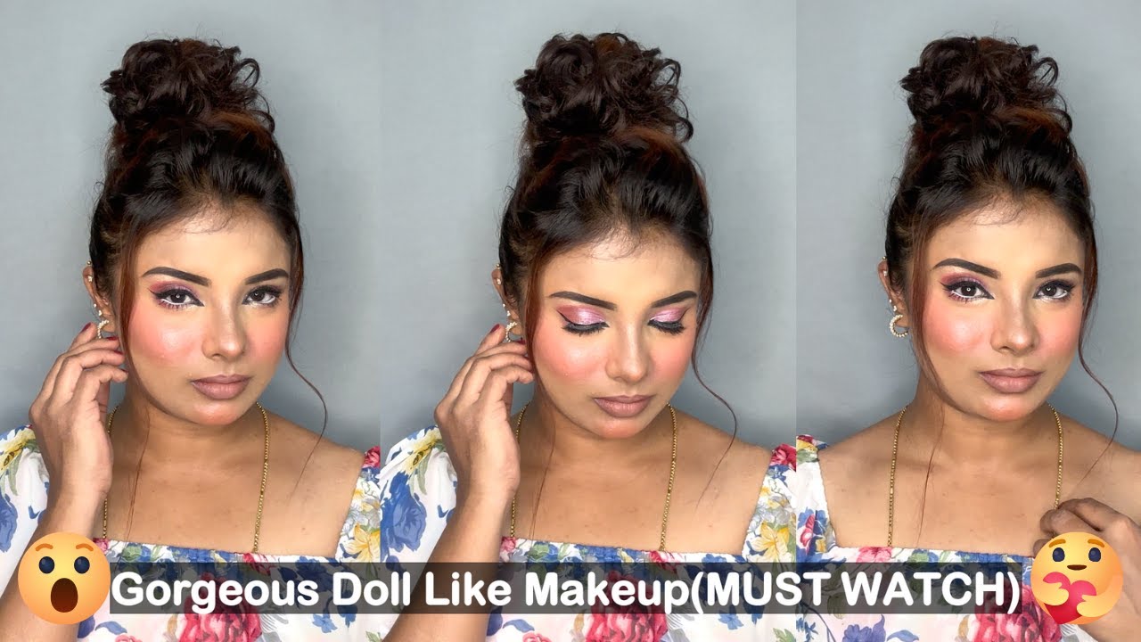 Barbie Doll Like Makeup|ಗೊಂಬೆಯ ರೀತಿ ಮೇಕಪ್ ಮಾಡಿ|How To Create Doll Like Eyes[2026]