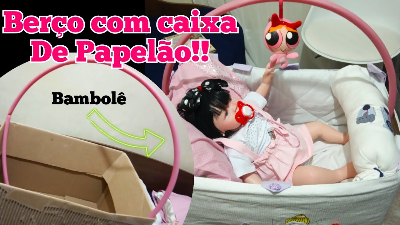 Berço para bebê reborn com Caixa de Papelão!!