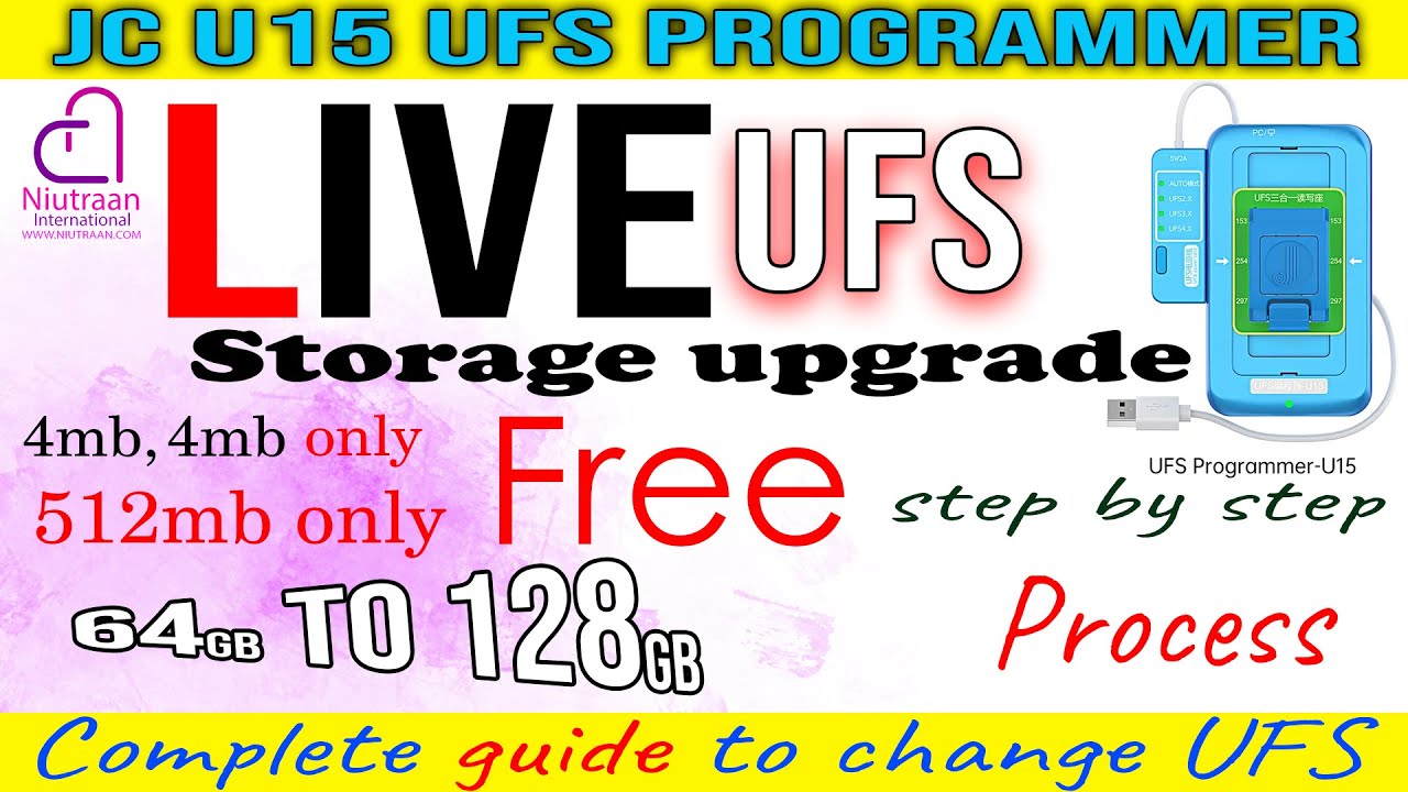How to Upgrade UFS | Complete Guide | Matching UFS | Free! | JCID U15 | @jcidtech