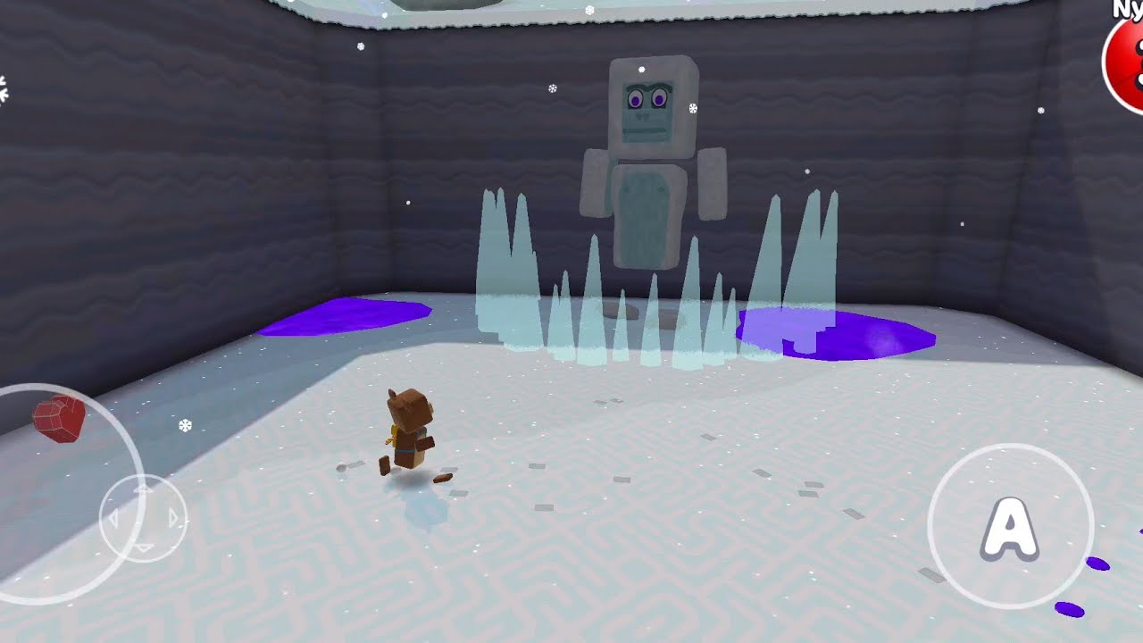 Aku melawan yeti di level lembah salju | super bear adventure