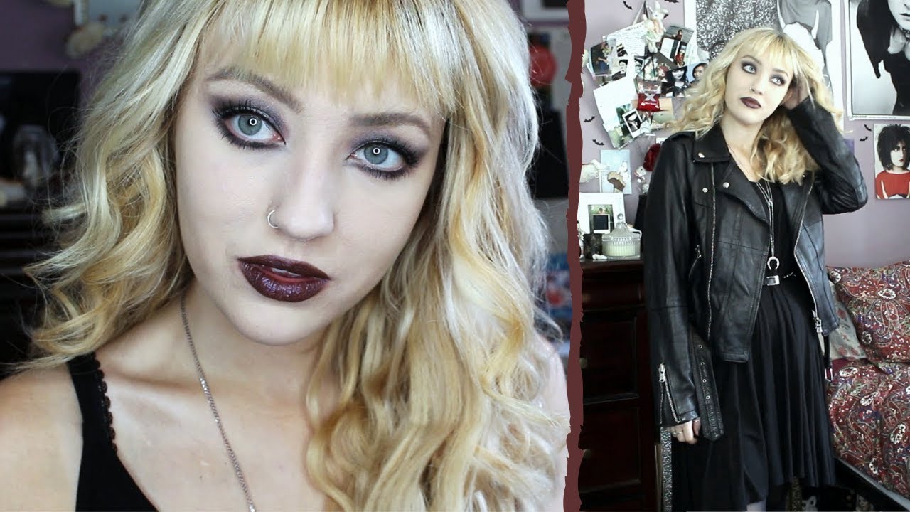 SUPER EASY GOTH MAKEUP & OUTFIT🖤