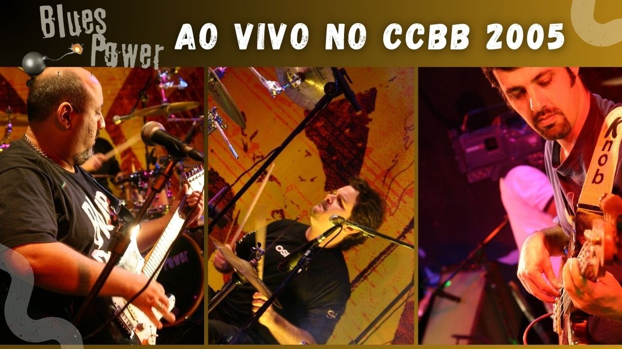 BLUES POWER TRIO - ABERTURA DO SHOW NO CCBB com as músicas Amor e Pedra Rara em 2005