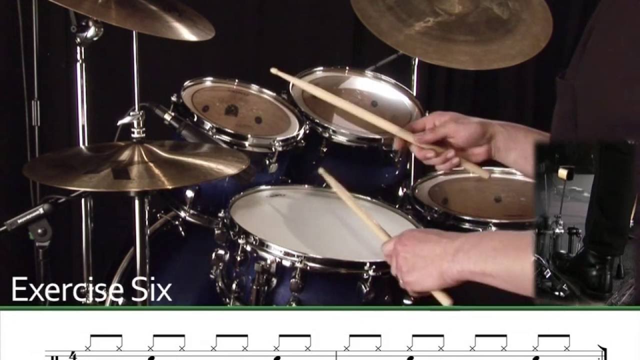 Learn Drums Lesson 04 - 1/8 note rock groove