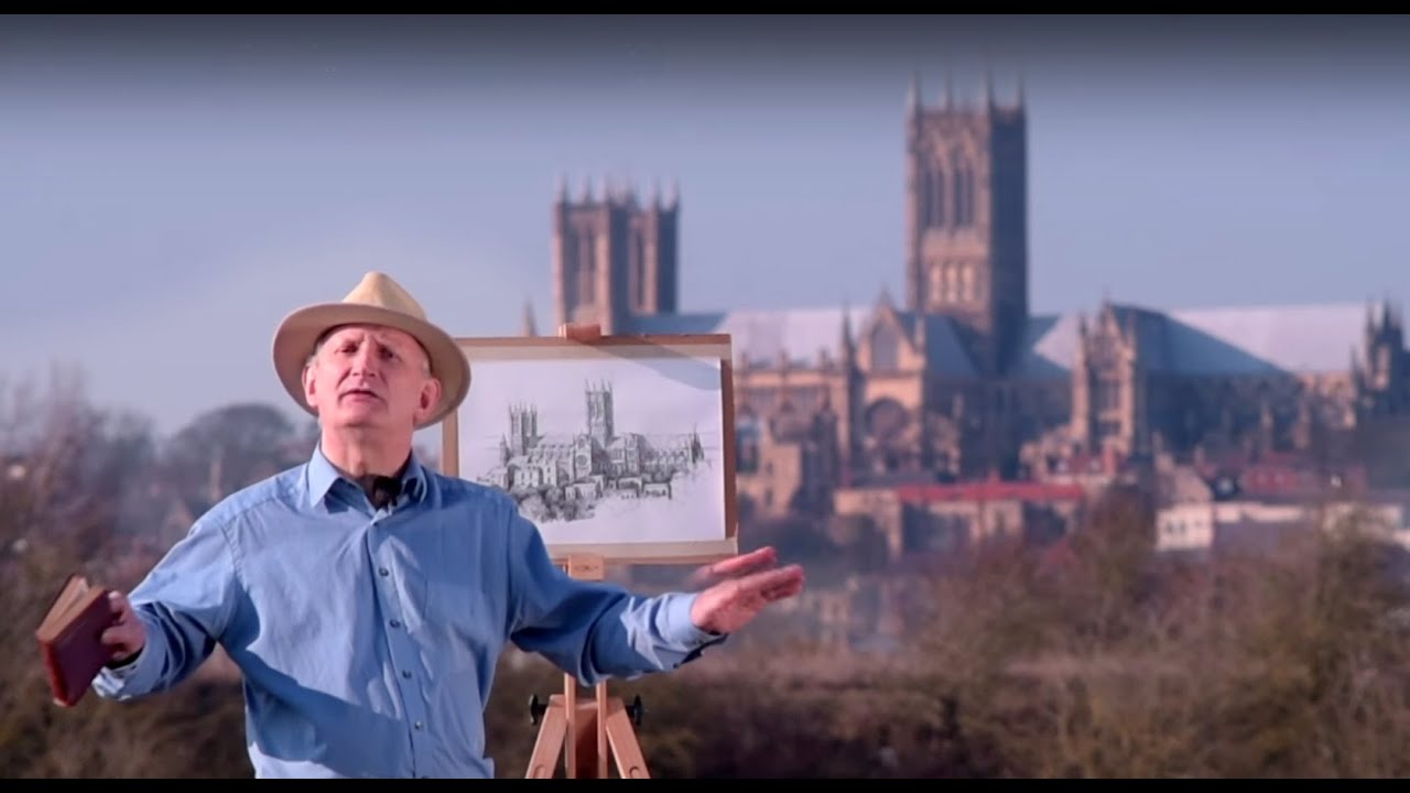 Lincoln Cathedral through an artist's eyes | Heritage artist UK history tour with John Bangay