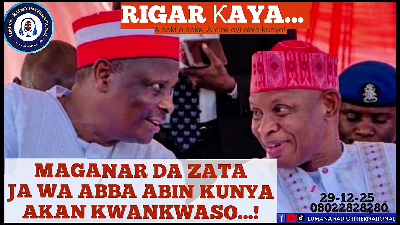 ABINDA ABBA YACE MIN AKAN KWANKWASO RANNAN DA ZAI JA MAI ABIN KUNYA...! - Yakubu Musa Fagge 29-12-25