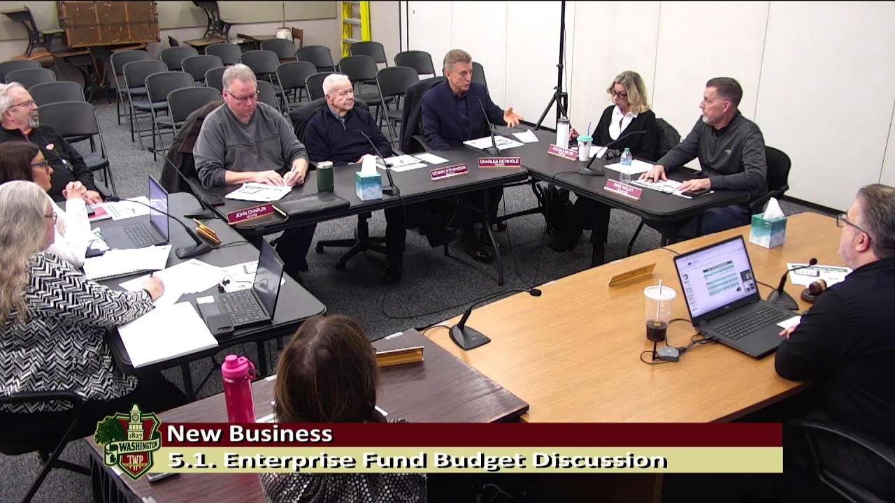 LIVE - Washington Township Board of Trustee Budget Workshop - Feb. 12th, 2026