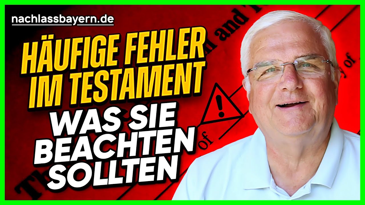 Aus Meiner Praxis: Fehler Im Testament