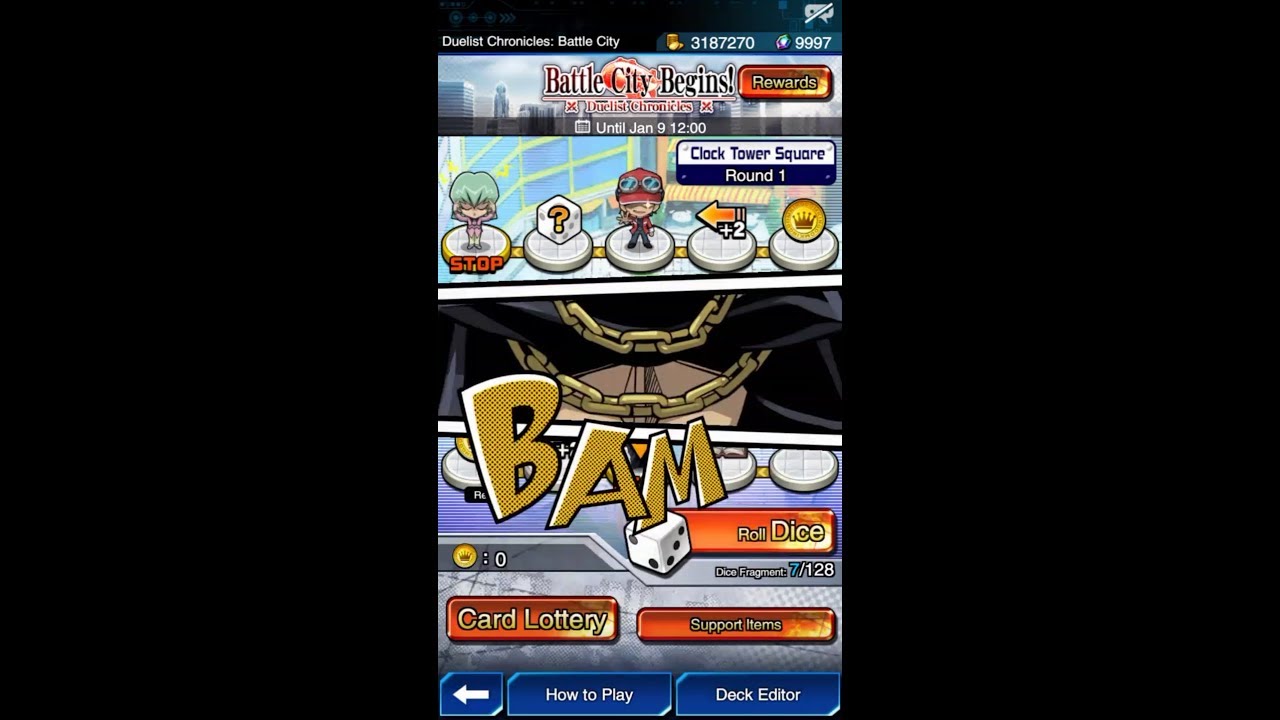 Yugioh Duel Links - Battle City Begins! Clock Tower : Yami Yugi Vs Rare Hunter