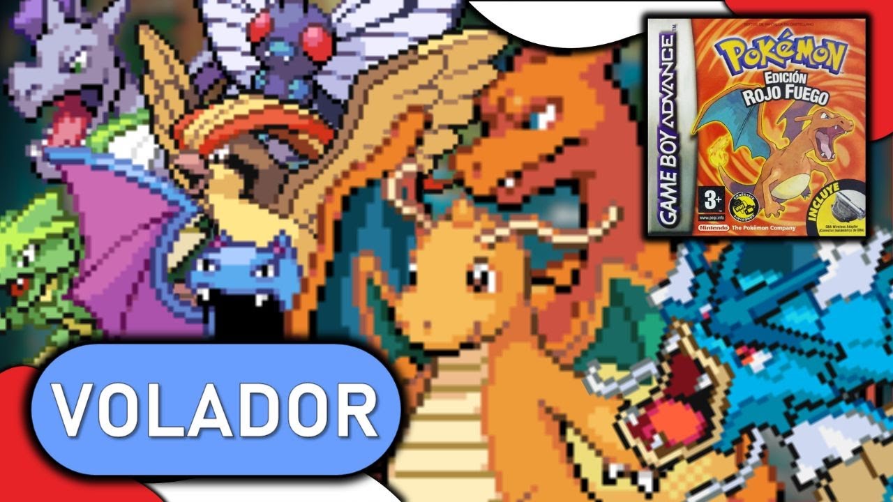 👑 [RETO POKÉMON] ¿ME PUEDO PASAR POKÉMON ROJO FUEGO CON POKEMON TIPO VOLADOR? 👑 - 4lexoh