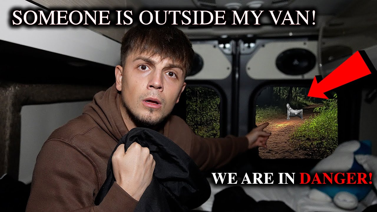 The Night We ALMOST DIED Van CAMPING In Haunted DEVILS FOREST - SOMEONE SHOWS UP TO OUR CAMP
