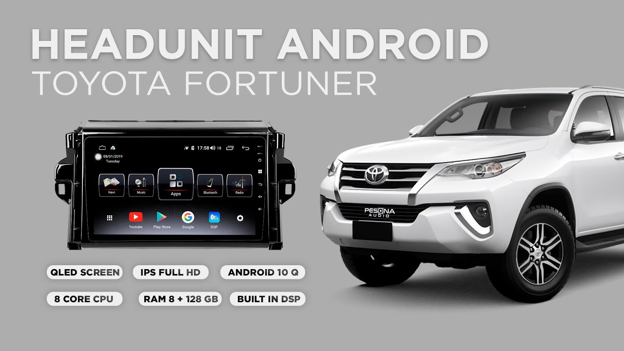Headunit android toyota fortuner vrz ! Sudah Qled dan Ram 8 GB !
