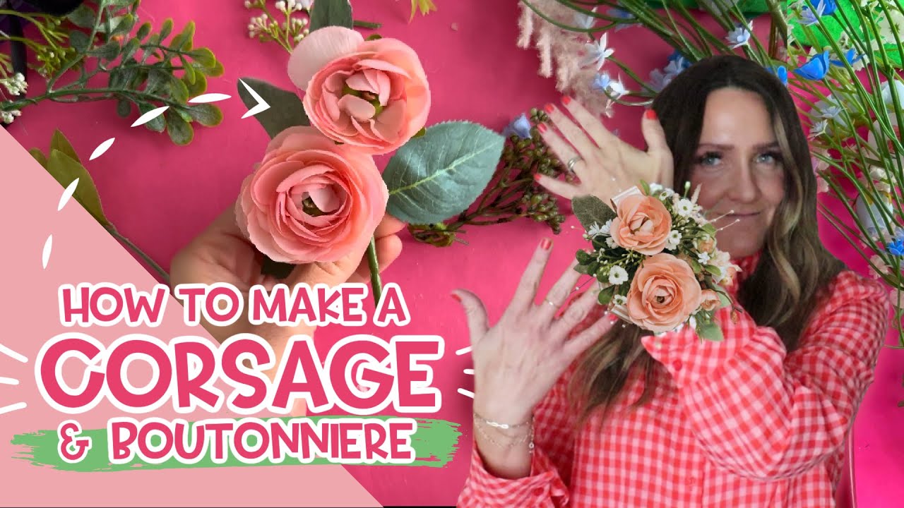 How to Make a Corsage and a Boutonniere with Faux Flowers