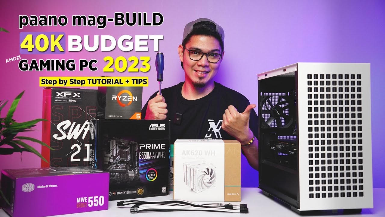 VLOG: paano mag-BUILD ng (AMD) ₱40K Budget GAMING PC (April 2023) [Step by Step Tutorial] Ph