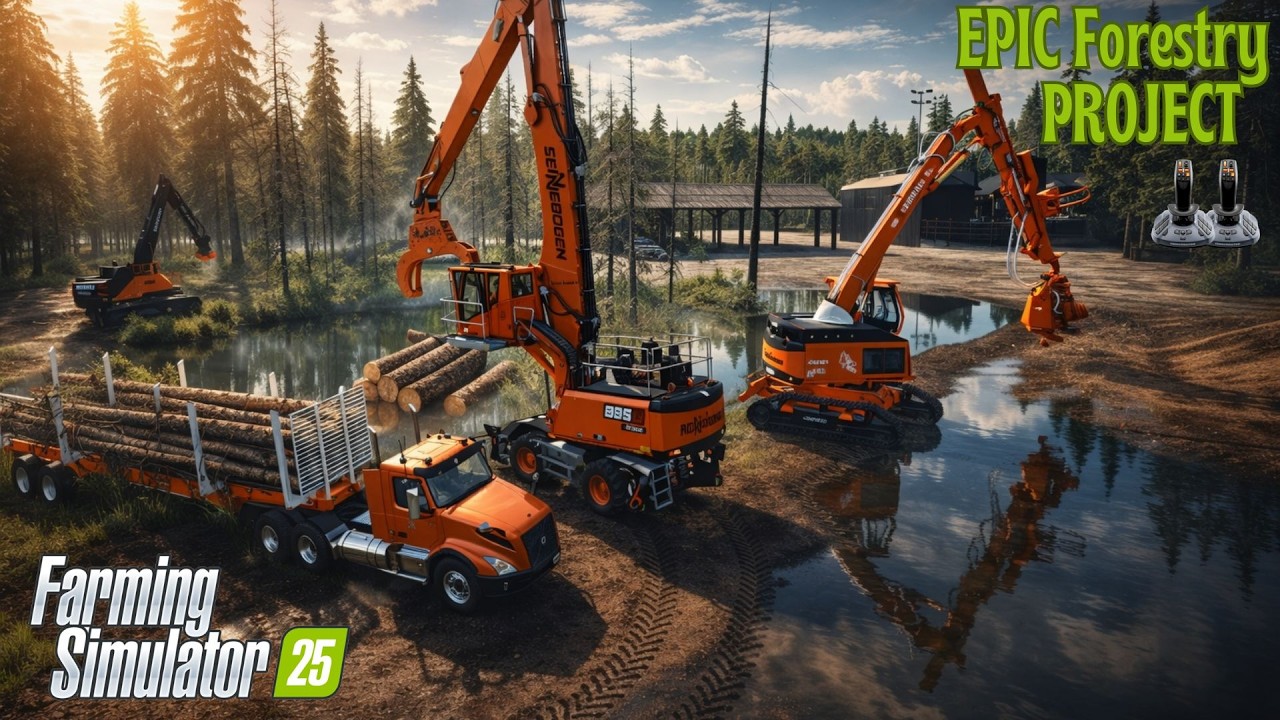 I SAVED My FLOODED Forestry Yard… Now It’s a MEGA Base 💰🌲 | FS25 Sitka