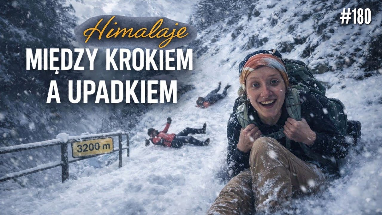 HIMALAJE.. ŚNIEG, LÓD na 3200 - SŁABA PRZYCZEPNOŚĆ