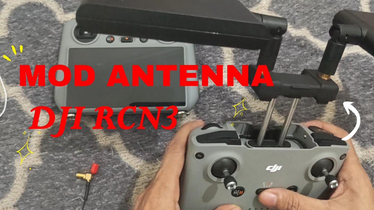 MOD ANTENNA DJI RCN3 MODIFIKASI DAN REVIEW #DJIRCN3MOD #djimini3pro #djiair3s