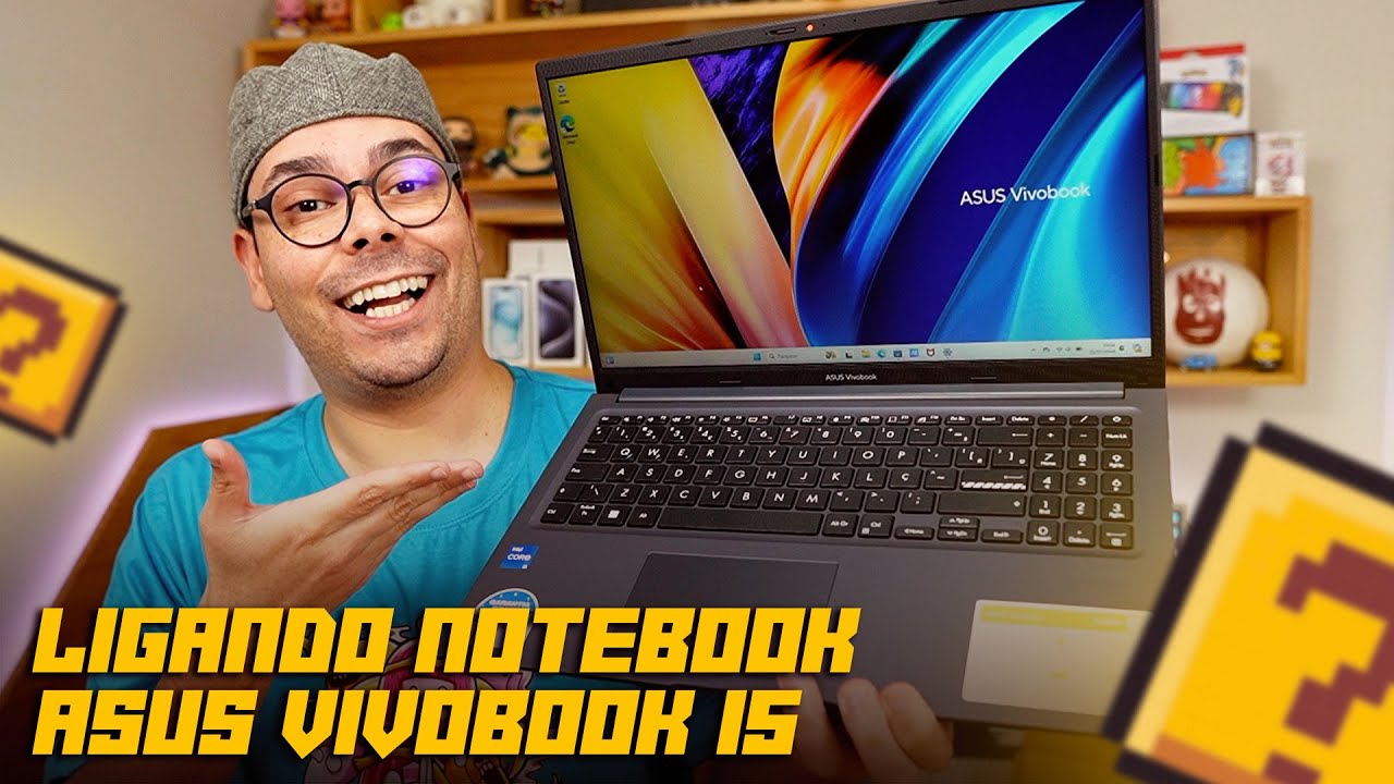 ASUS VIVOBOOK 15: LIGANDO PELA PRIMEIRA VEZ NOTEBOOK BARATO COM CORE I5 E TELA FULL HD