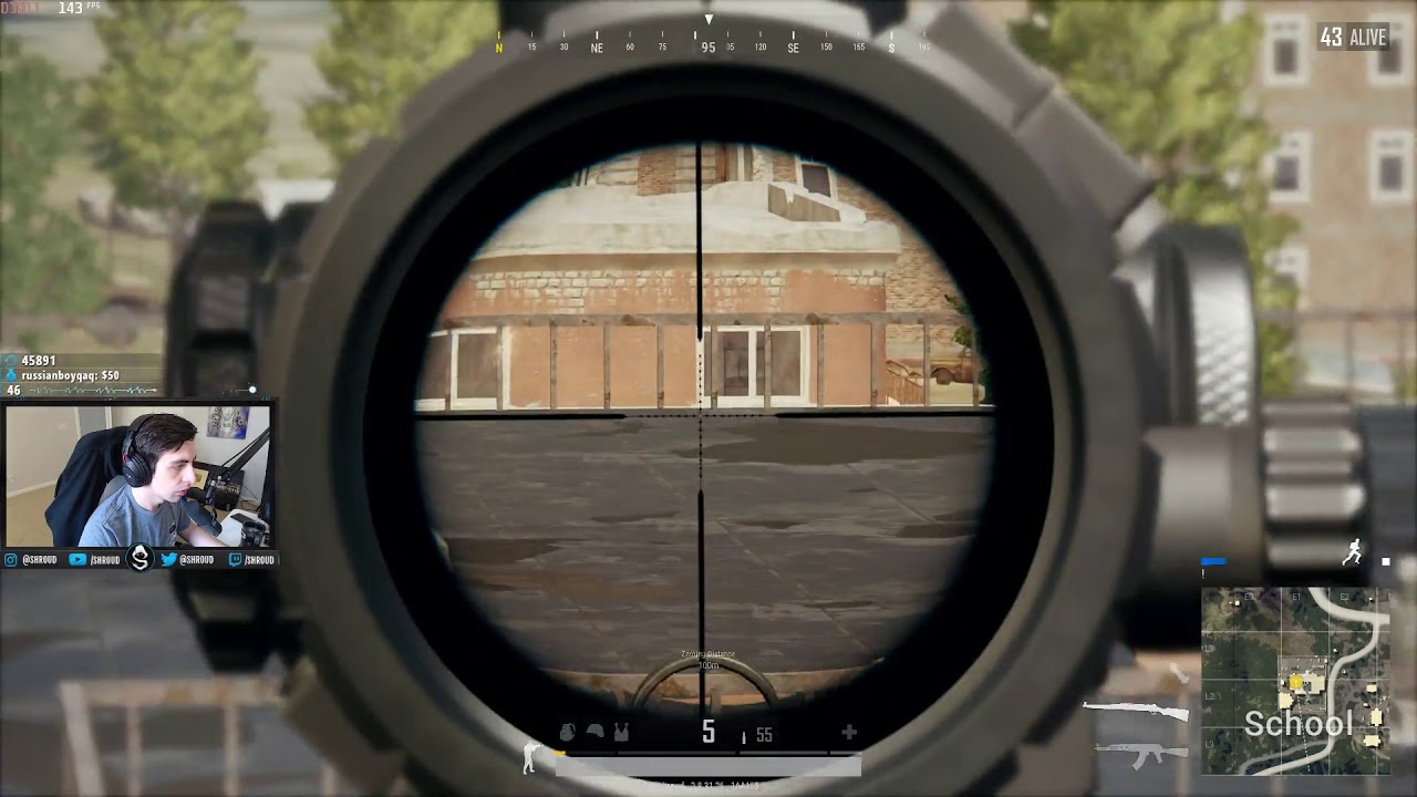 Shroud solo | Kar98k + AKM | PUBG | 29 May