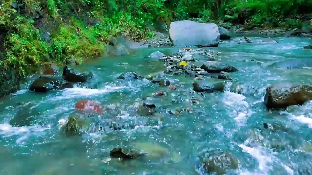 Sleep Meditation With Water Sounds 💦 Calming Music Water For sleep running water ASMR sleep