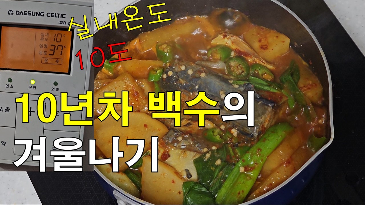 무 가득 고등어(향)조림과 장기 백수의 겨울나기