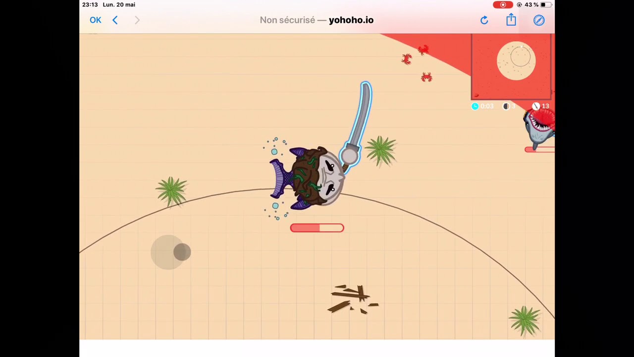Pro game play on yohoho.io.