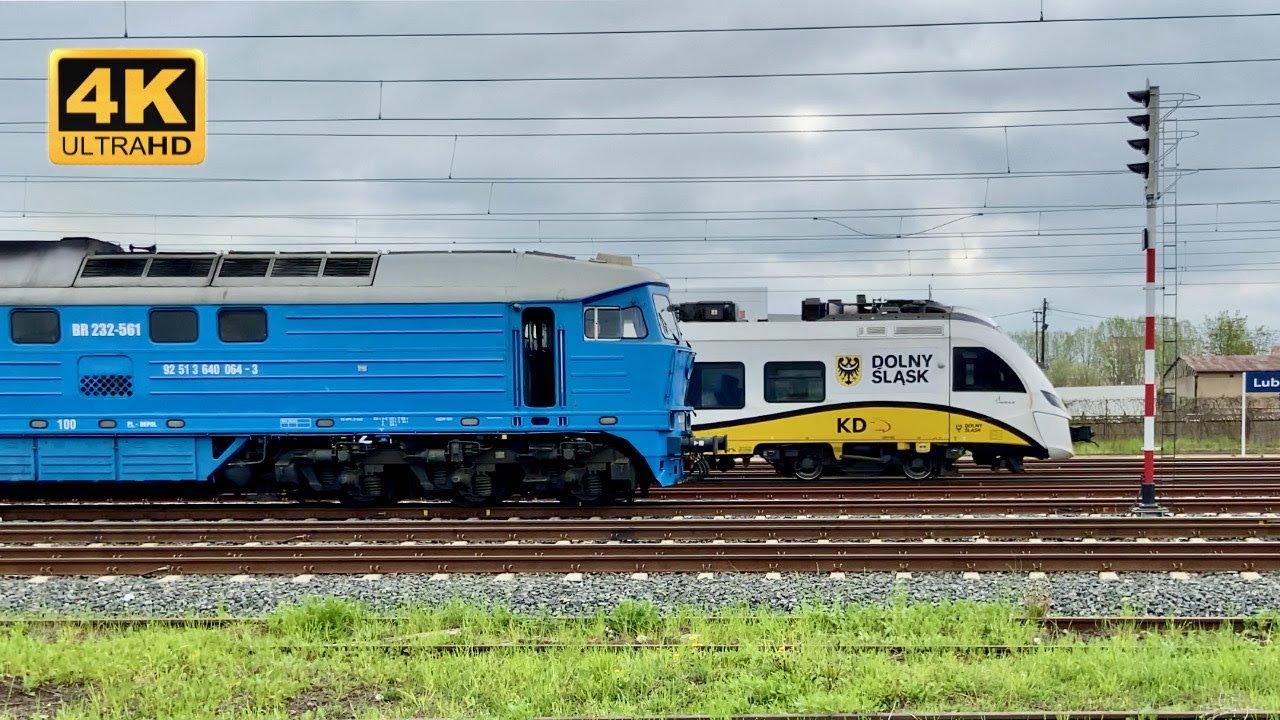 Pociągi Lubin i Okolice ★ 4K ★