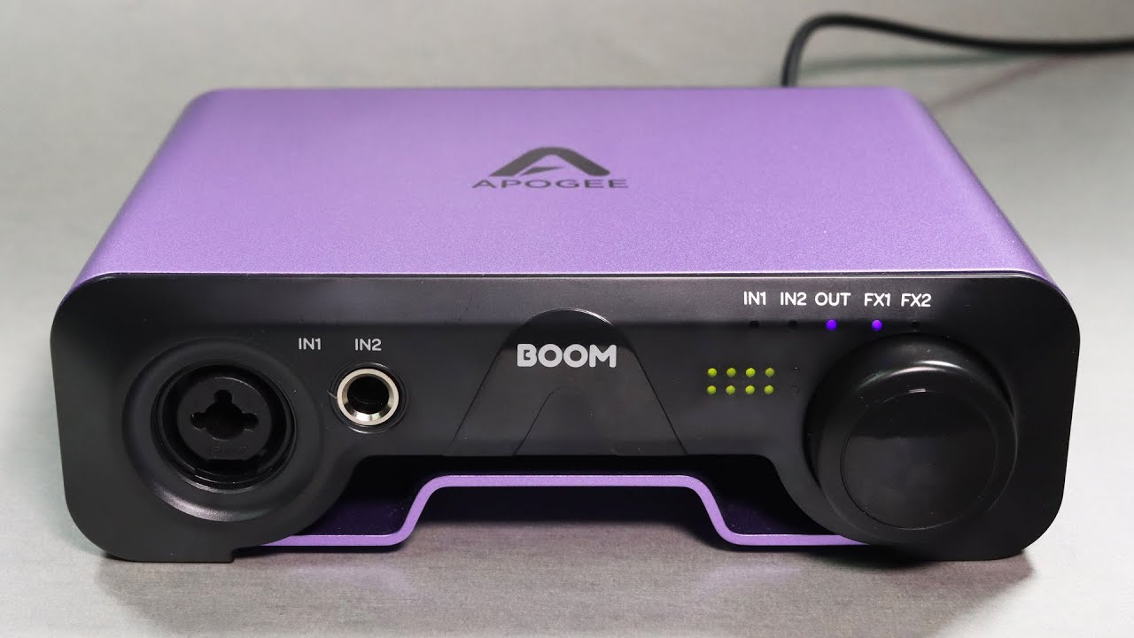 Обзор интерфейса Apogee Boom / Объяснение
