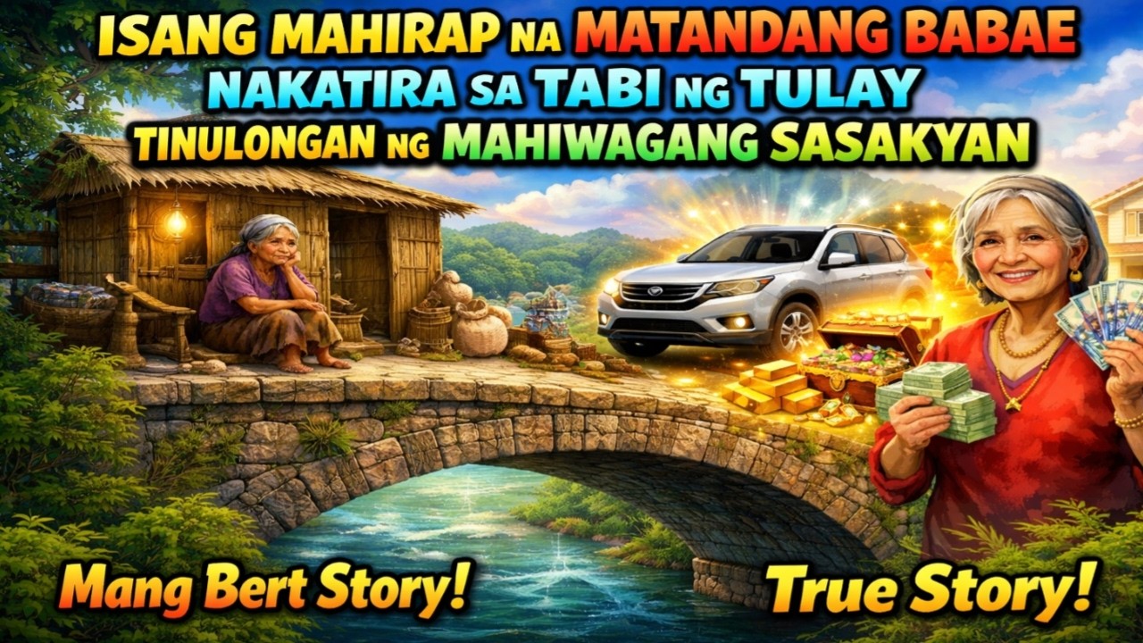 MAHIRAP NA  MATANDANG BABAE NAKATIRA SA TABI NG TULAY TINULONGAN NG MAHIWAGANG SASAKYAN| Berto Story