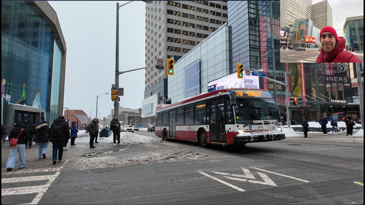 Toronto Walk: Walking Eglinton Ave West from Yonge St to Oriole Pkwy in Midtown (January 16th, 2026)
