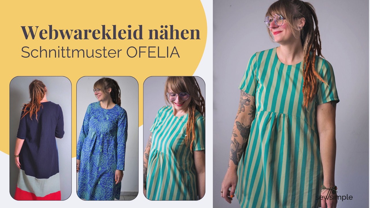 Webwarekleid n&auml;hen | Schnittmuster OFELIA