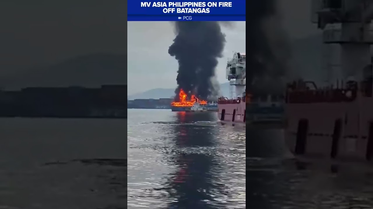 Roro MV Asia Philippines on fire