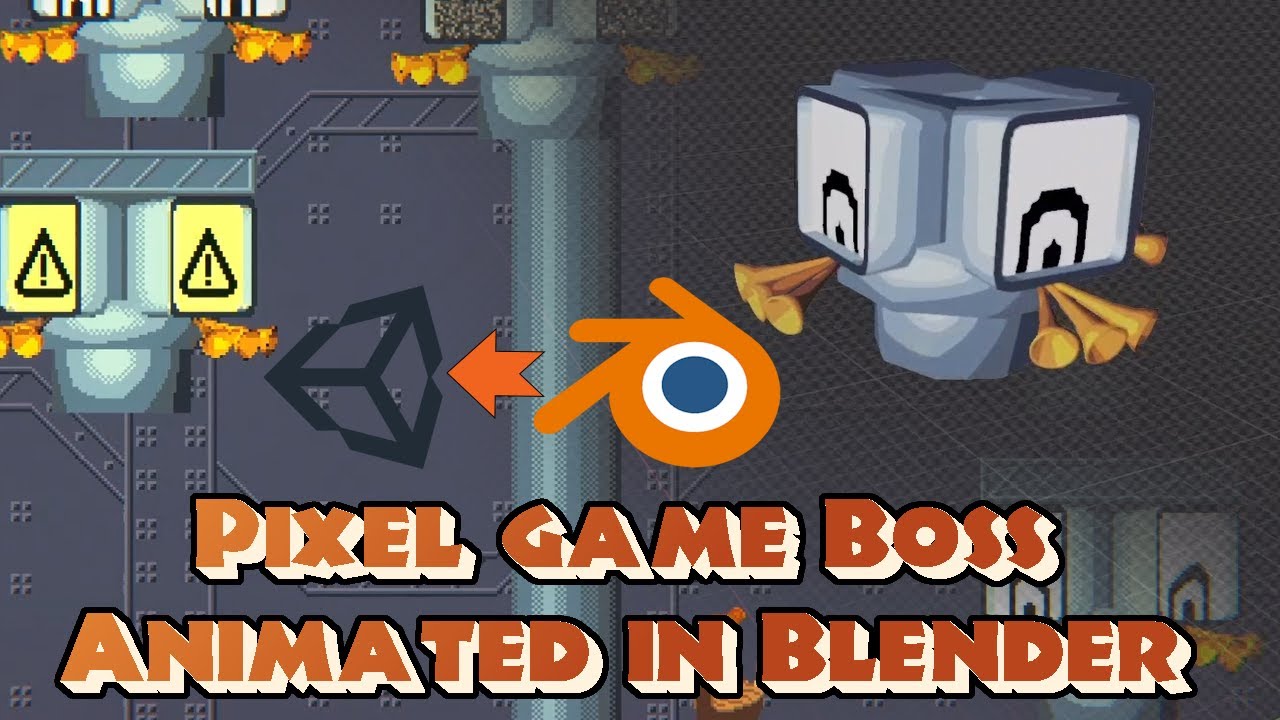 DevLog - How to animate a Pixel Game Boss in Blender for Unity