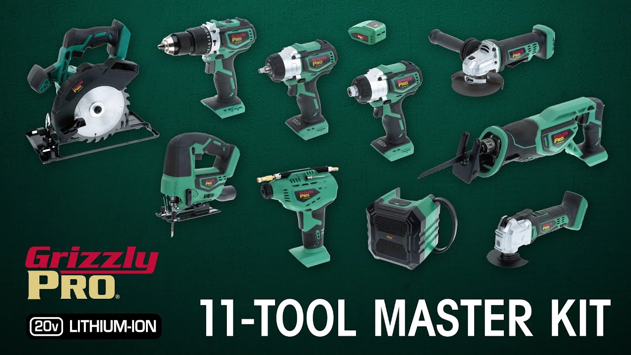 11 Cordless Tools for Shop | Grizzly PRO 20V Li-Ion Systems