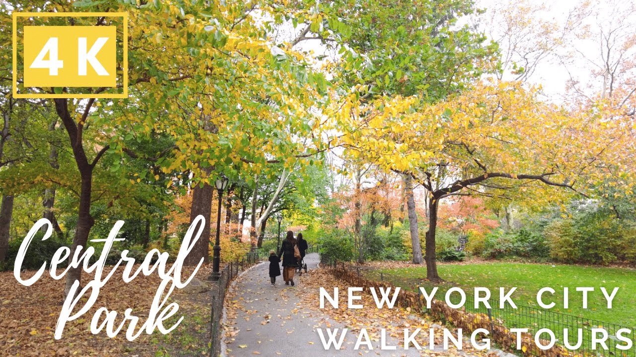 [4K] NYC Walking Tours | 🍂 Perfect Fall Day Walk in Central Park -  Peak Autumn Foliage in New York!