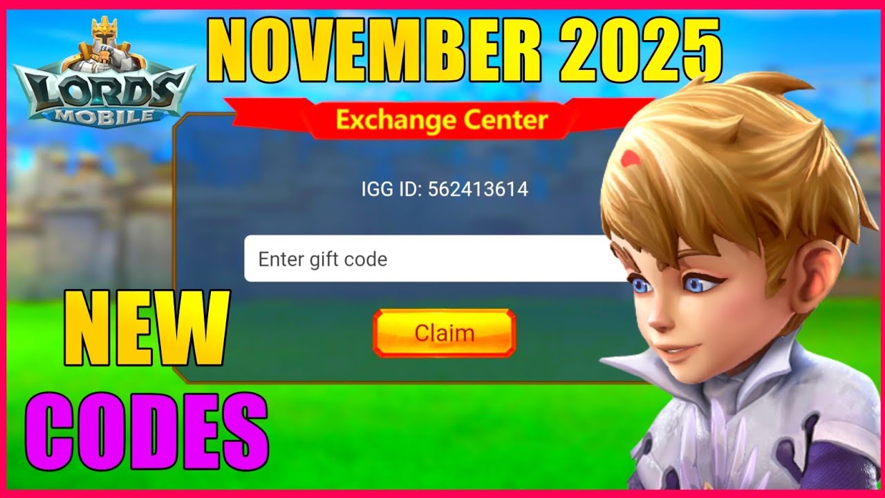 Lords mobile New Redemption Code 2025|New Redeem Code November 2025