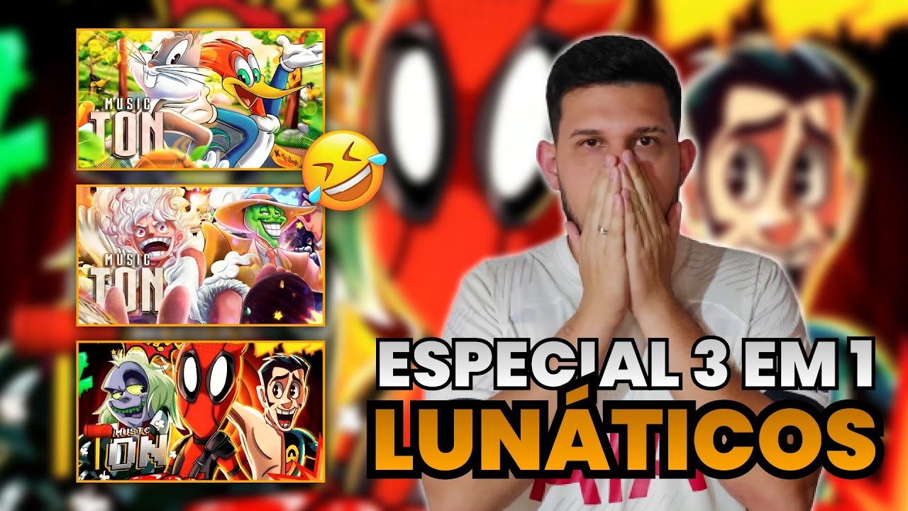 REACT 3 EM 1: Lunáticos 1, 2 e 3 | Papyrus Da Batata