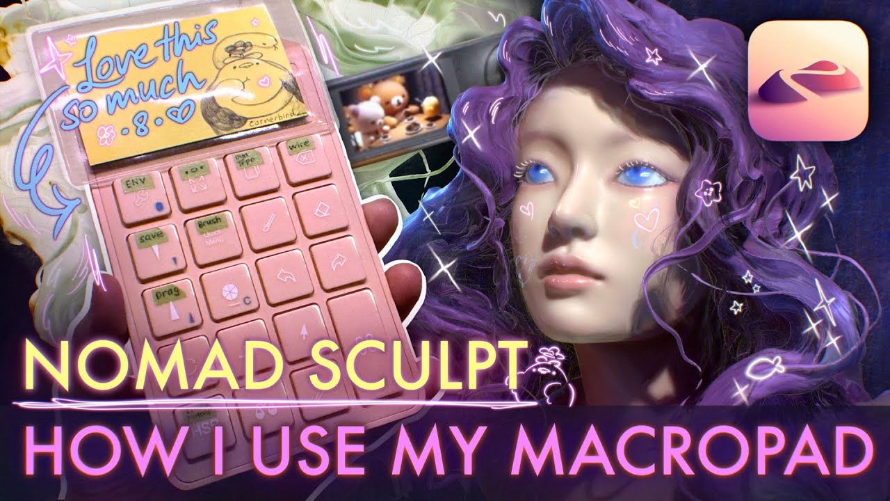 How I Use My Macropad For Nomad Sculpt + My Favourite Sculpting Tools