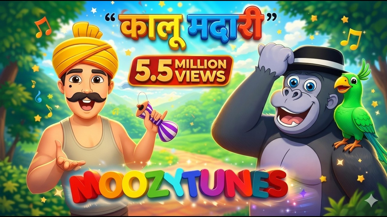 कालू मदारी | Kalu Madari Aaya-2 | Hindi Songs For Babies |#kalumadariaaya #comedy #gorilla #funny