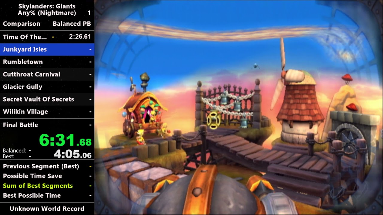 [WR] Skylanders Giants Any% Nightmare in 1:59:15 (First sub 2)