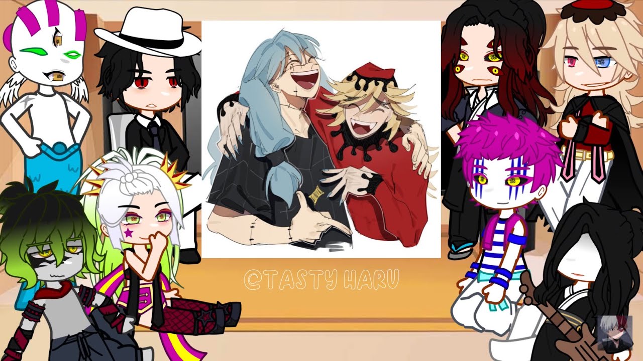 || Uppermoons + Muzan react to Akaza and Douma|| KNY || Manga Spoiler ||