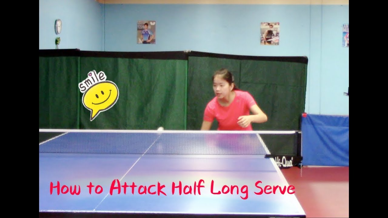 How to Attack Half Long Serve -- Backhand Loop 接发球：如何用反手抢拉半出台发球