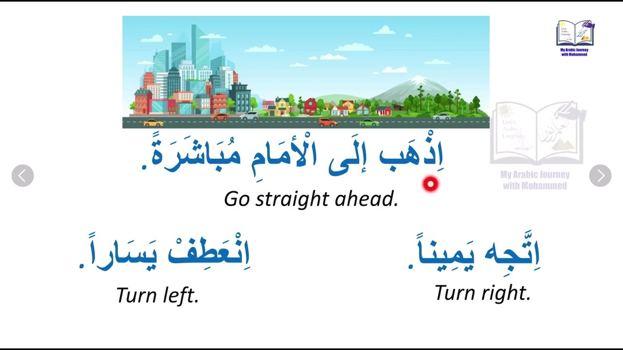 Arabic speaking  - Asking for directions in Arabic language.