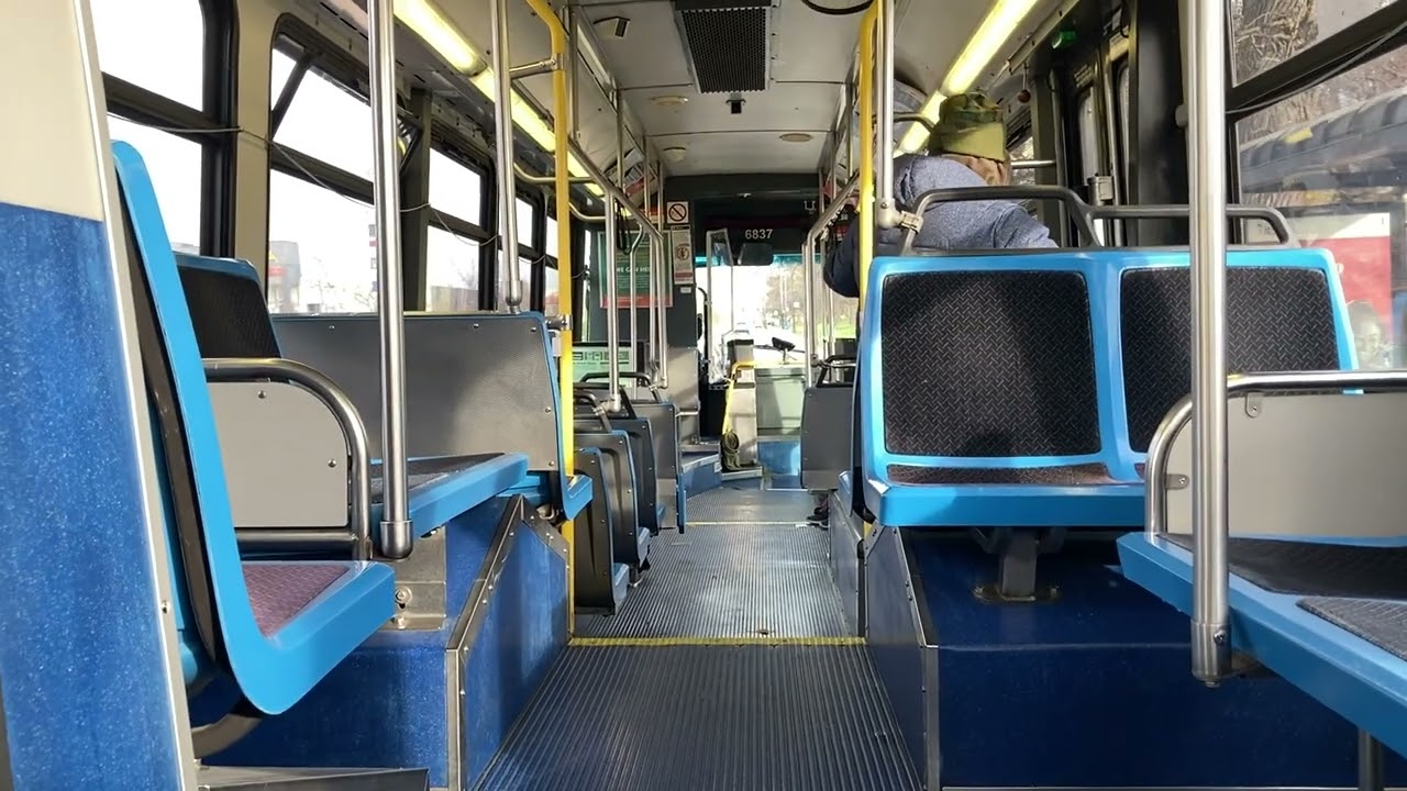CTA On Board Riding 2002 Nova LFS Bus 6837 on Route 86 from South Blvd/Ridgeland to NW Highway