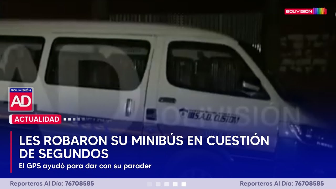 LES ROBARON SU MINIBÚS EN CUESTIÓN DE SEGUNDOS