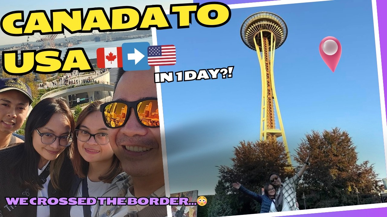 Canada to USA in 1 Day?! 🇨🇦➡️🇺🇸 | Vancouver to Seattle Travel Vlog (Throwback 2024)
