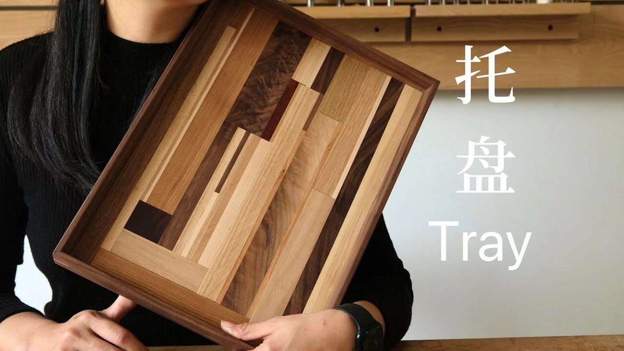 Making A Tray With Wood Scrap Stripe.