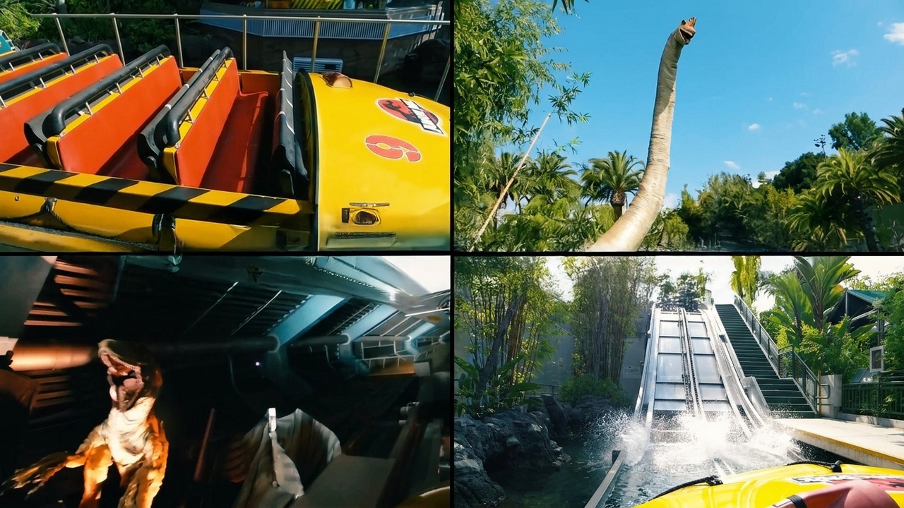 ORIGINAL Jurassic Park: The Ride - Universal Studios Hollywood - Full Front POV